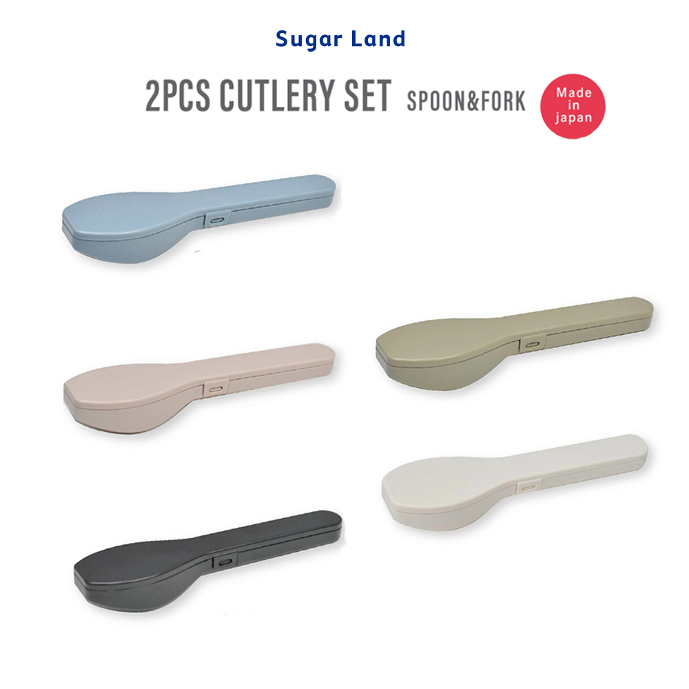 日本製 Sugar Land  環保不鏽鋼餐具組（附收納盒） 多色可選