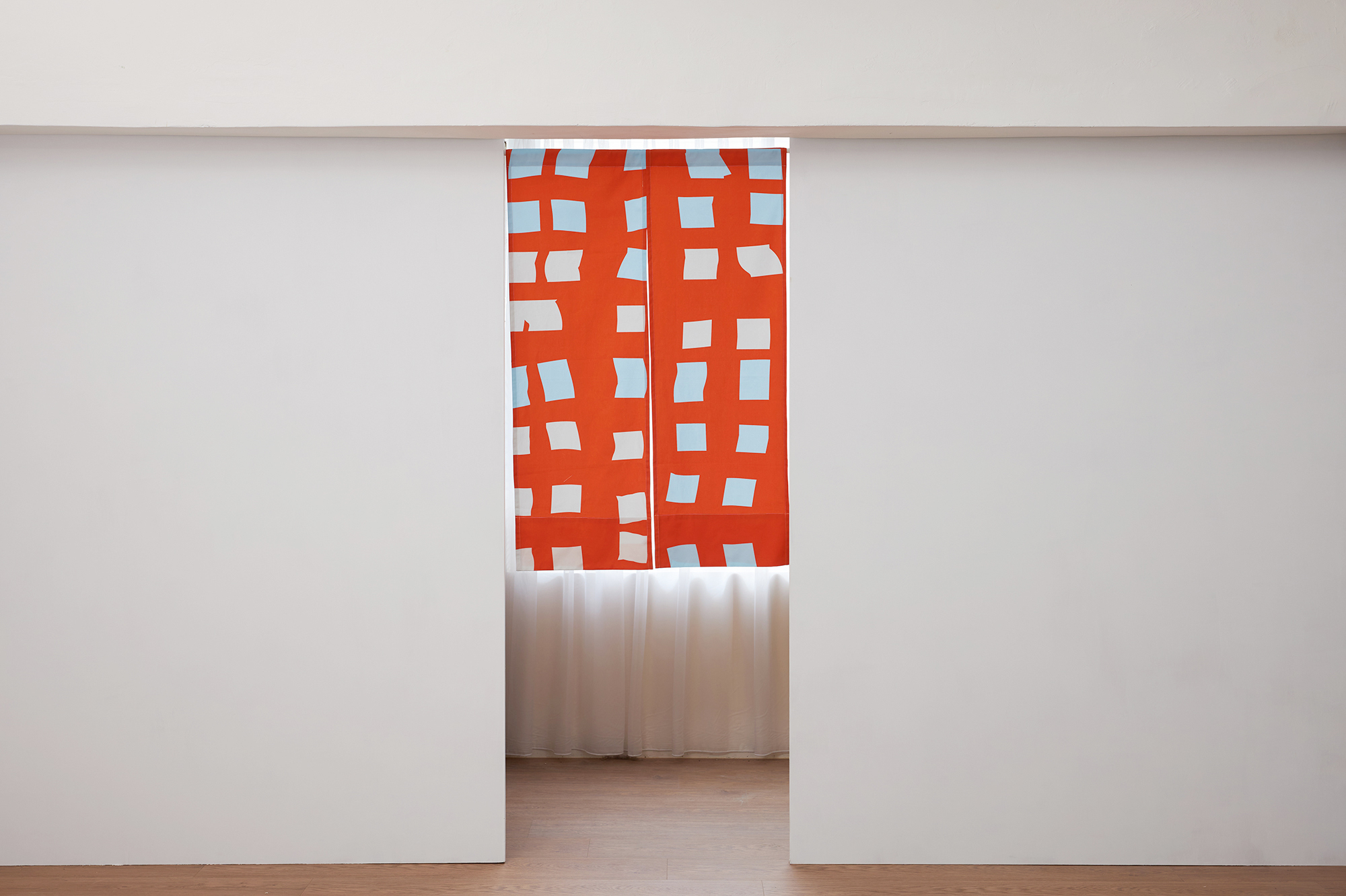 印花門簾 / 掛簾 / 風箏紅