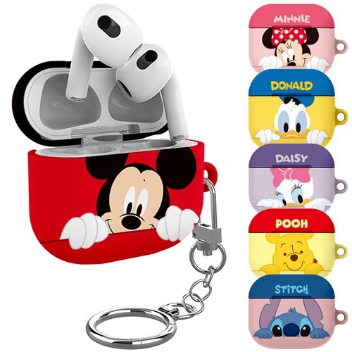 Disney - Hard - Airpods Pro 2 Case 貼身耳機保護硬套 小熊維尼 史迪仔 米奇 唐老鴨 BB