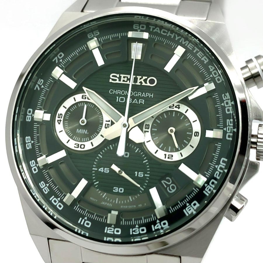 Men Chronograph Buy Seiko SSB405P1Green Watch Quartz