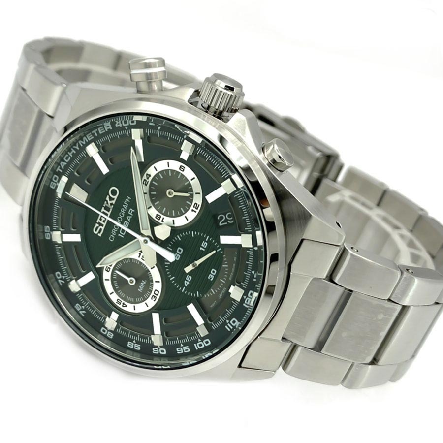 Seiko SSB405P1Green Chronograph Watch Quartz Buy Men