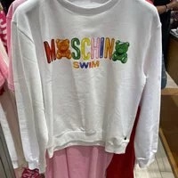 [S] MOSCHINO SWIM GUMMY BEAR PULLOVER, WHITE, 2T1704-2111-0001 (SM230)