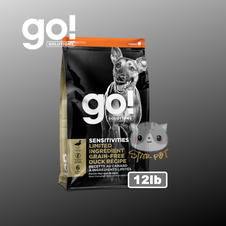GO! SOLUTIONS™ 低敏美毛系列 鴨肉狗糧配方 12lb