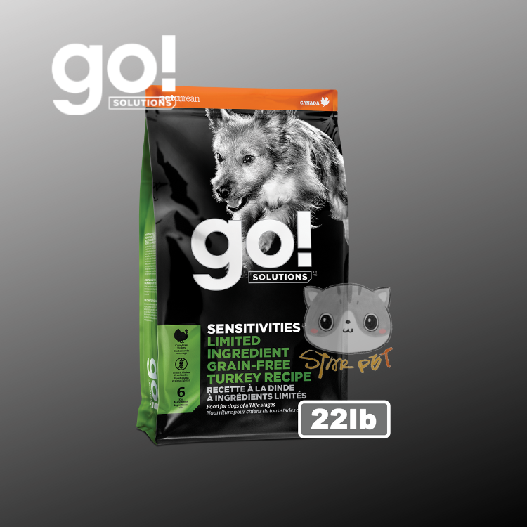 GO! SOLUTIONS™ 低敏美毛系列 火雞肉狗糧配方 22lb