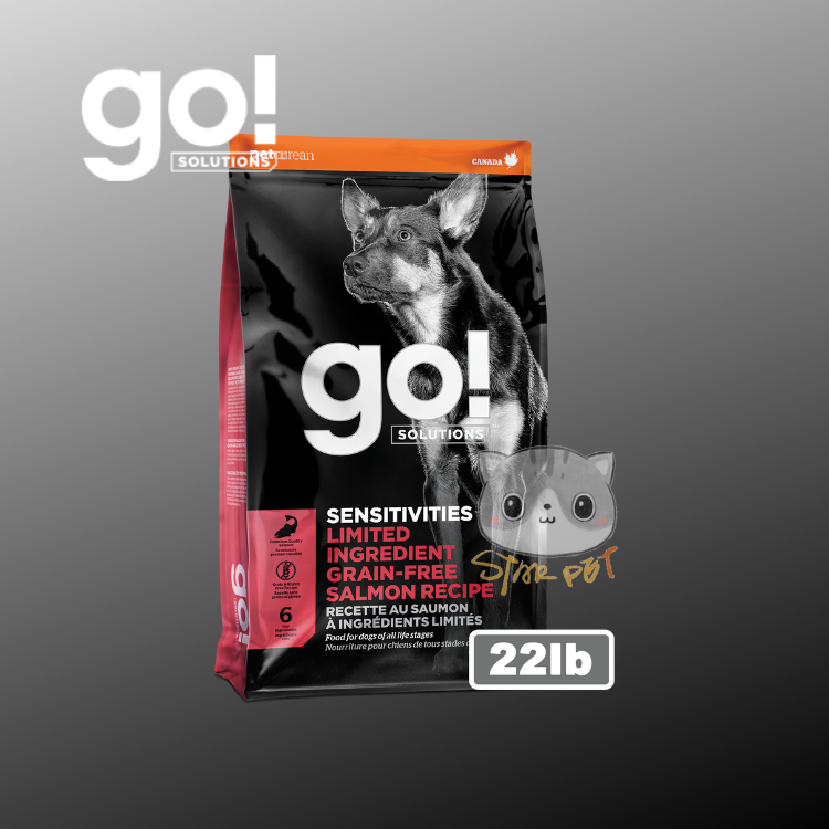 GO! SOLUTIONS™ 低敏美毛系列 三文魚狗糧配方 22lb