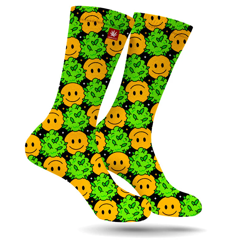 美國StonerDays Happy Little Trees WEED SOCKS 襪子