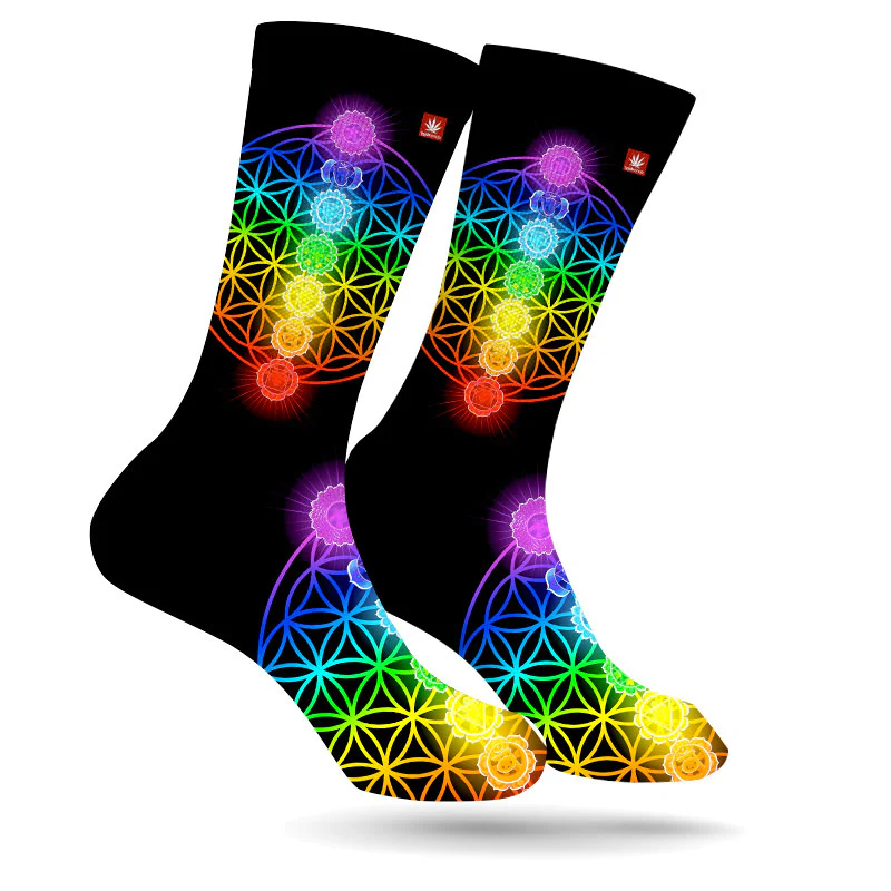 美國StonerDays SEVEN CHAKRAS WEED SOCKS 襪子