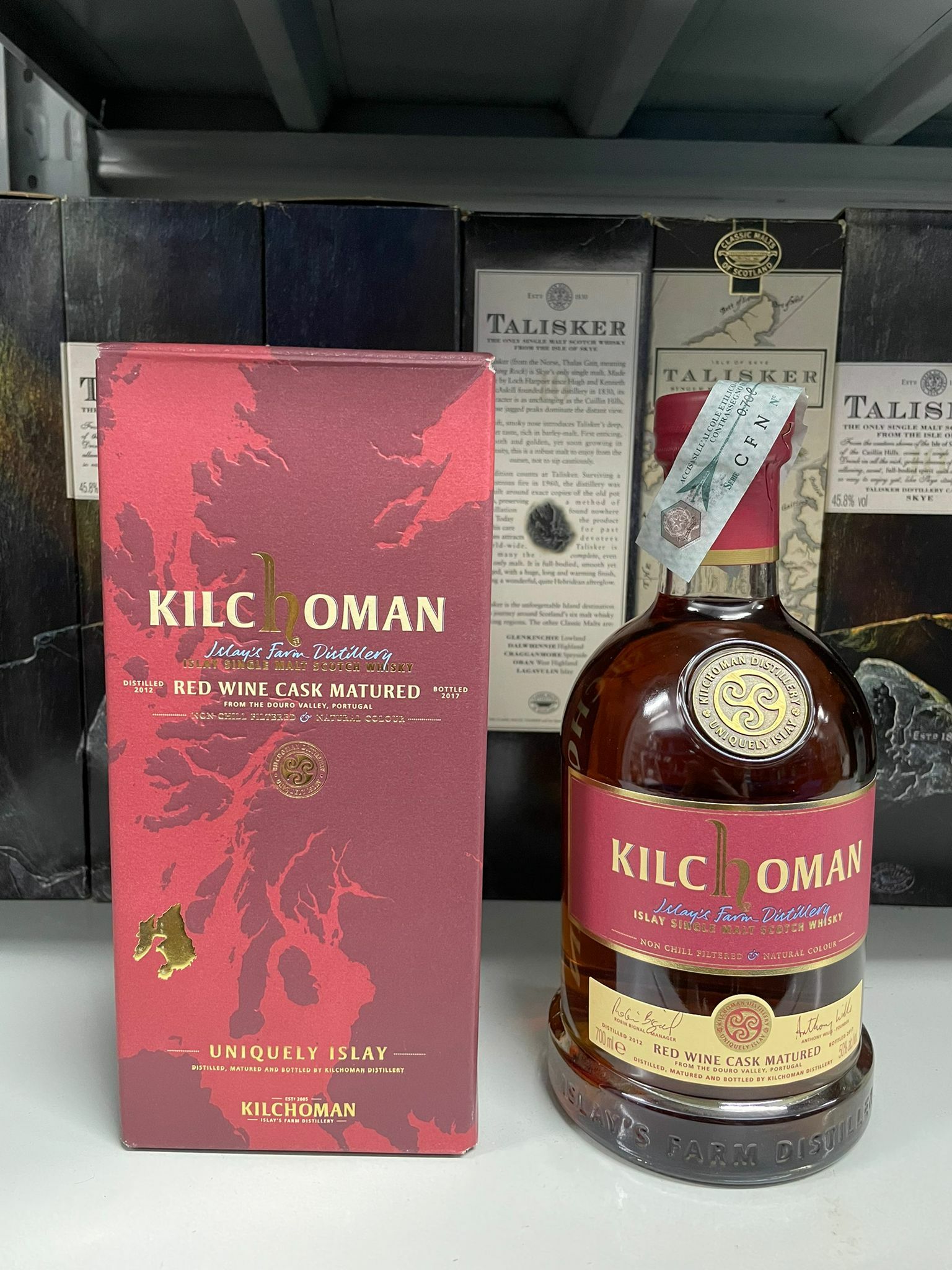 Kilchoman 2012 2017 Red Wine Cask Matured Islay Single