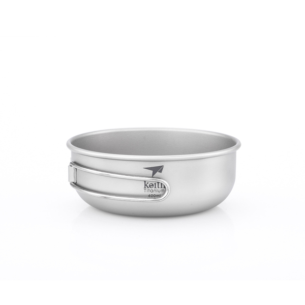 Keith 鎧斯 純鈦環保折疊握把湯碗400ml 51KEITI5324
