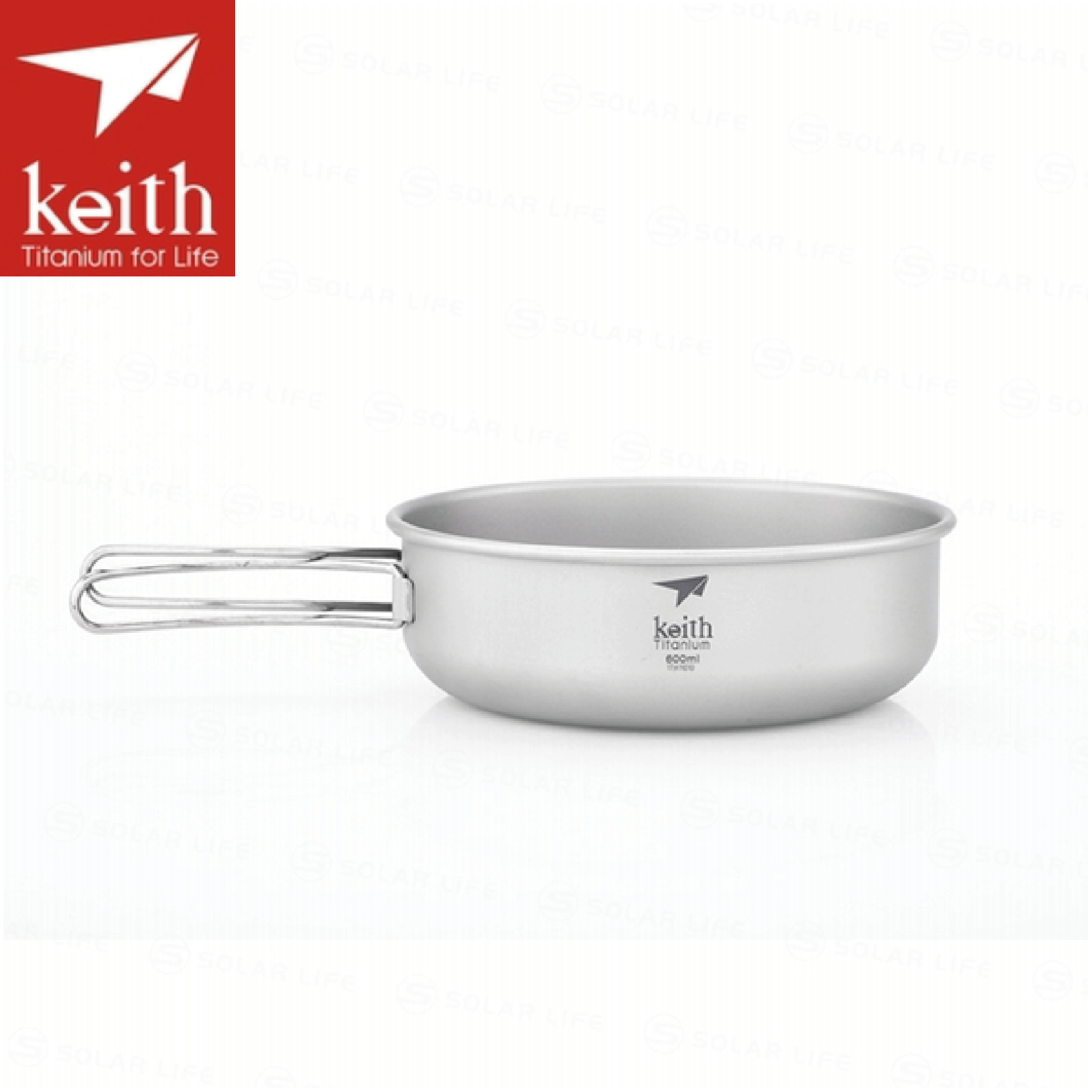 Keith 鎧斯 純鈦環保折疊握把湯碗600ml 51KEITI5326