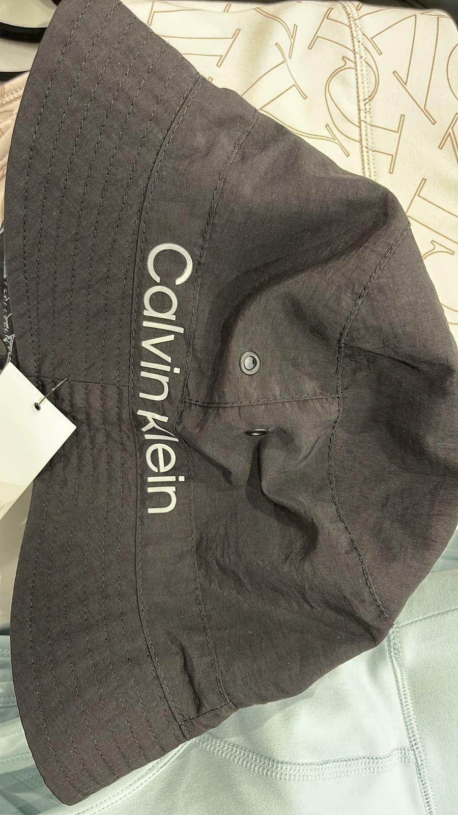 [S] CALVIN KLEIN LOGO BUCKET HAT,BLACK CKWH6925, 196284833691 (SCK61)