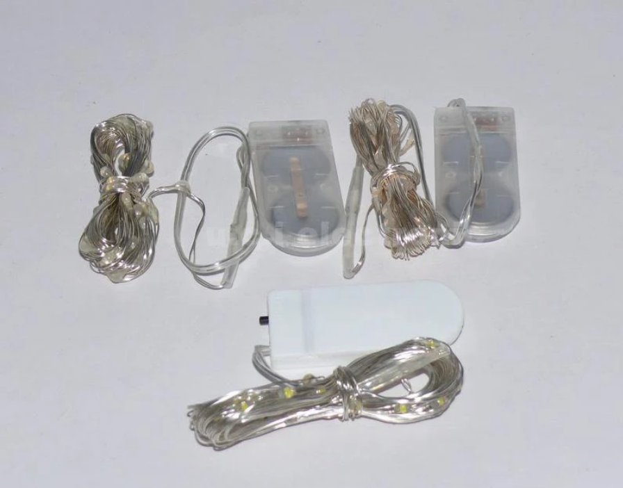 【UCI電子】(二B-1) 聖誕燈 裝飾燈 鈕扣電池銅線燈串3米30燈婚慶聖誕節日裝飾LED彩燈