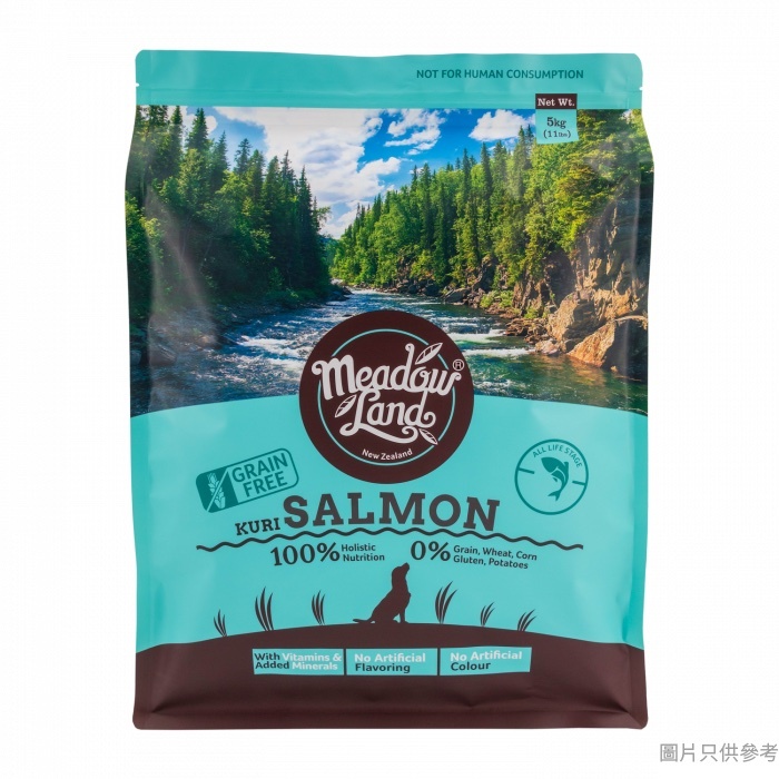 Meadowland-新西蘭全天然無穀物三文魚味全犬糧 5kg