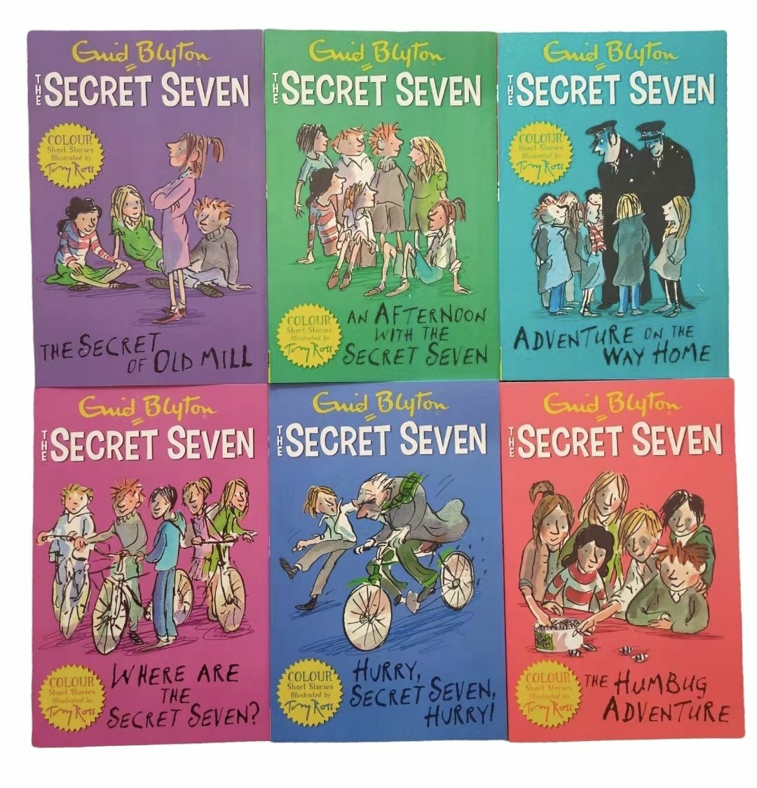 Enid Blyton Secret Seven 6 Color  Short Stories Collection (6 Books)