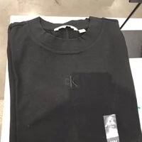 [S] CALVIN KLEIN BASIC LOGO SHORT SLEEVE T-SHIRT,BLACK, CJCT3583-BLK (SCK69)
