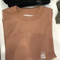 [S] CALVIN KLEIN BASIC LOGO SHORT SLEEVE T-SHIRT,X2V, CJCT3583-X2V, FINAL SALE (SCK71)