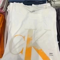 [S] CALVIN KLEIN BIG LOGO SHORT SLEEVE T-SHIRT,X9W, CJCT3574-X9W, FINAL SALE (SCK75)