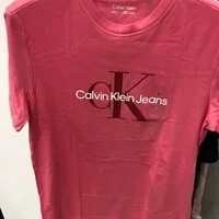 [S] CALVIN KLEIN MONOGRAM LOGO SHORT SLEEVE T-SHIRT,PINK, SP40574076 (SCK80)