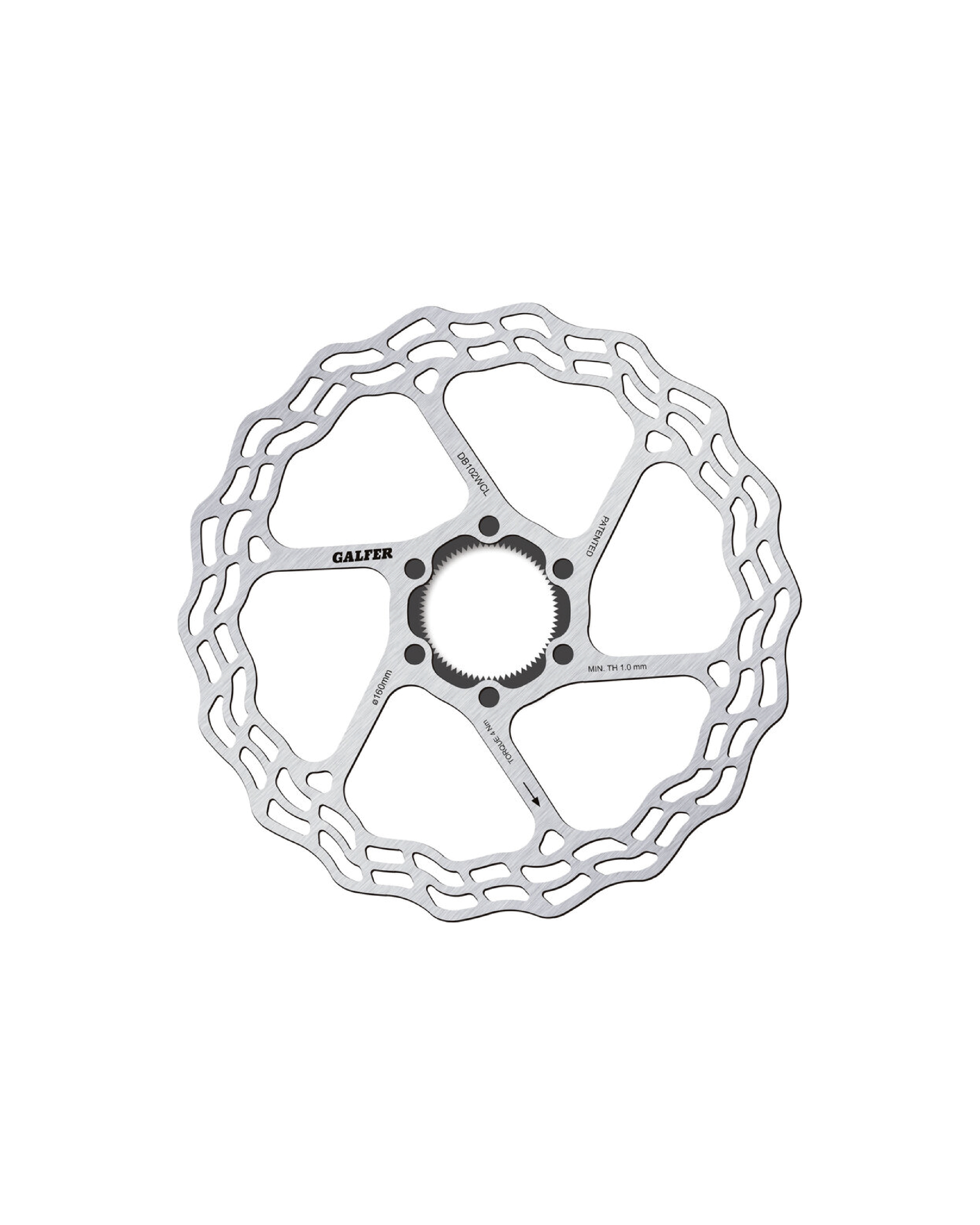 現貨【GALFER】Road Wave® 輕量化公路車中鎖式碟盤 / 160x1.8mm