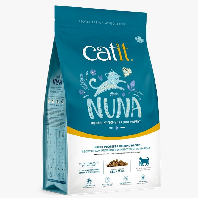 Catit Nuna丨低致敏無麩昆蟲蛋白全貓糧 - 鯡魚味 5kg