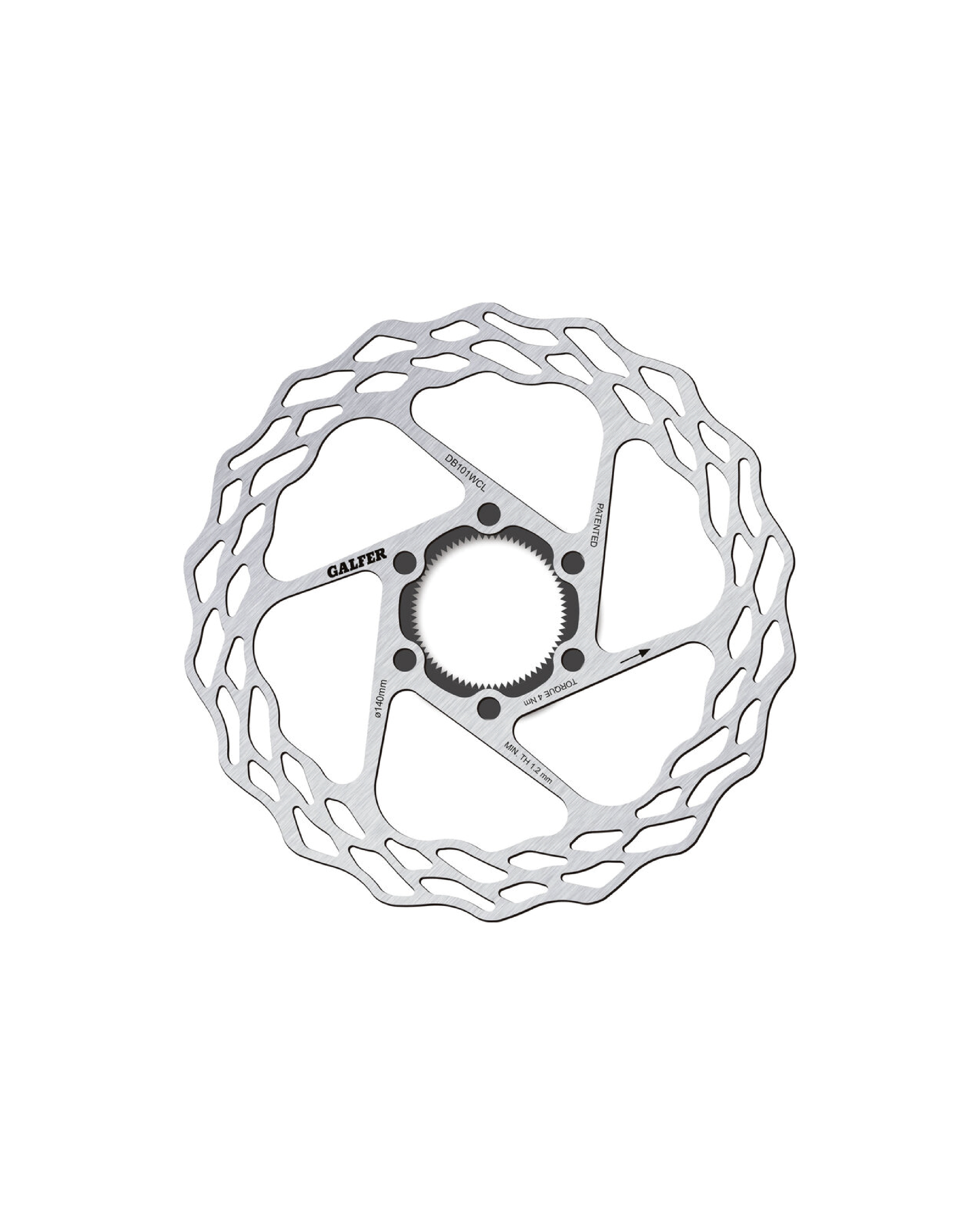 現貨秒出【GALFER】Road Wave® 輕量化公路車中鎖式碟盤 / 140x1.8mm