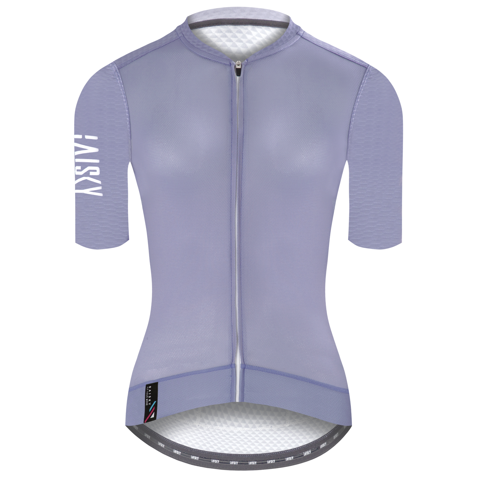 女款空力短車衣 潔淨III 灰紫
