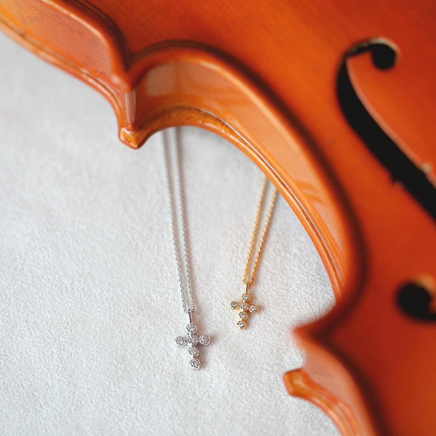 信主 — 3分十字架鑽石項鍊