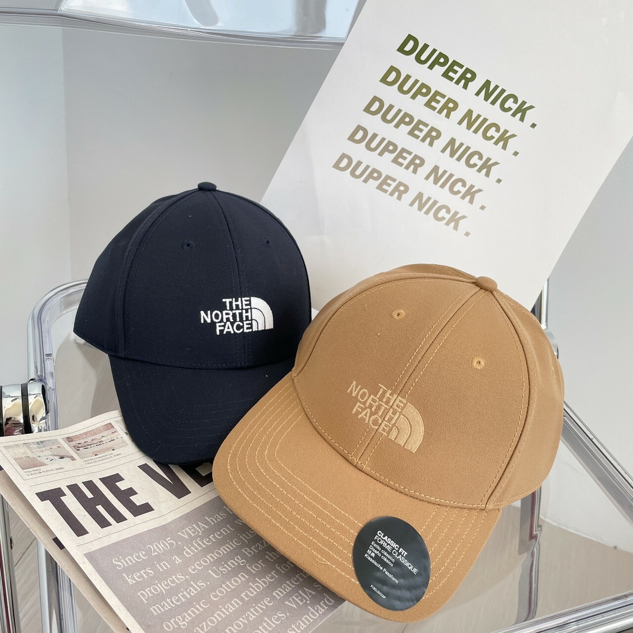 THE NORTH FACE 刺繡 LOGO 老帽 黑/深藍/卡其