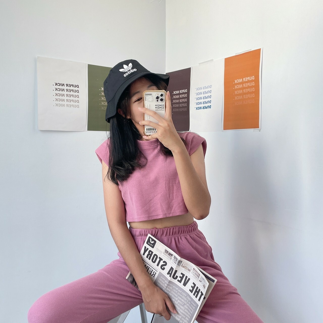 Adidas Originals 黑 漁夫帽