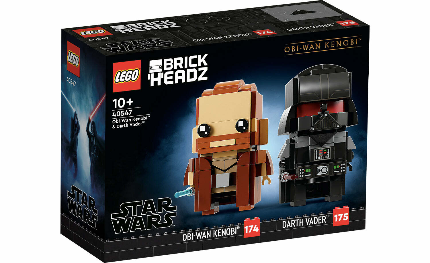 [飛米樂高積木專賣店] LEGO 40547 大頭系列 歐比王肯納比與達斯維達