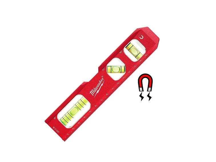 ＊中崙五金【缺貨中】美沃奇 三氣泡水平尺 48-22-5207V 鋁合金鑄造 強力磁吸功能 48-22-5207