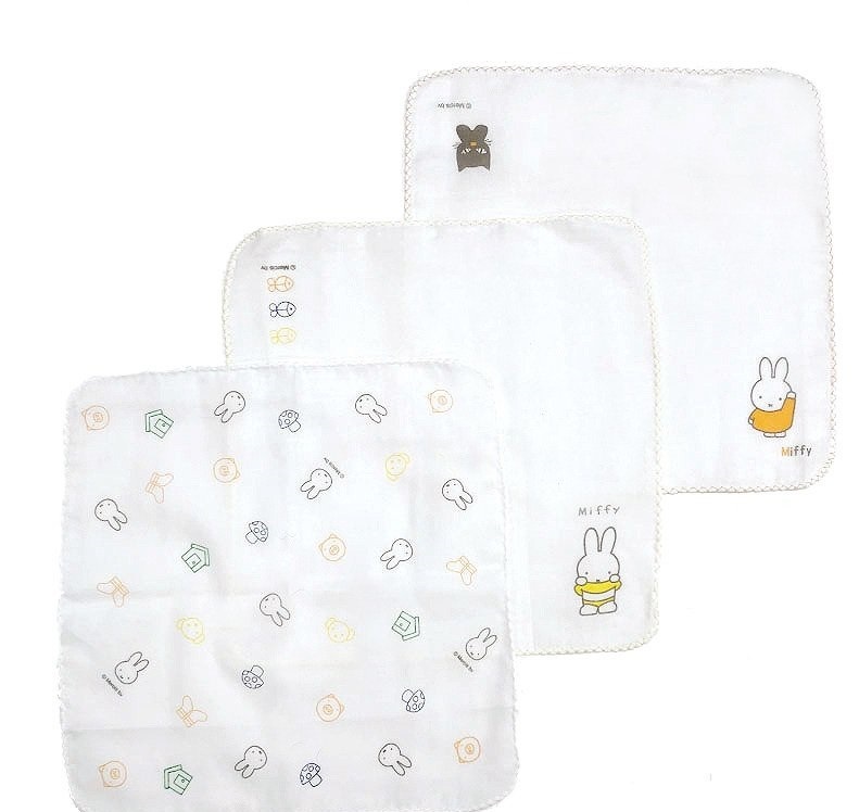 Babies R Us 限量版 Miffy Miffy 紗布手帕 3 件套