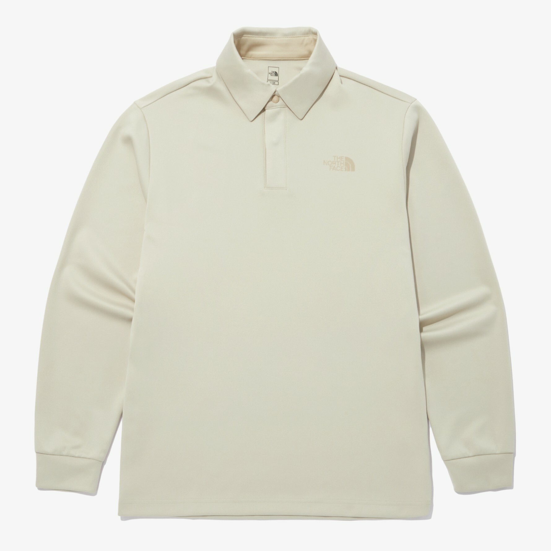 THE NORTH FACE SEED TECH L/S POLO衫 長袖 白 NT7QN70C