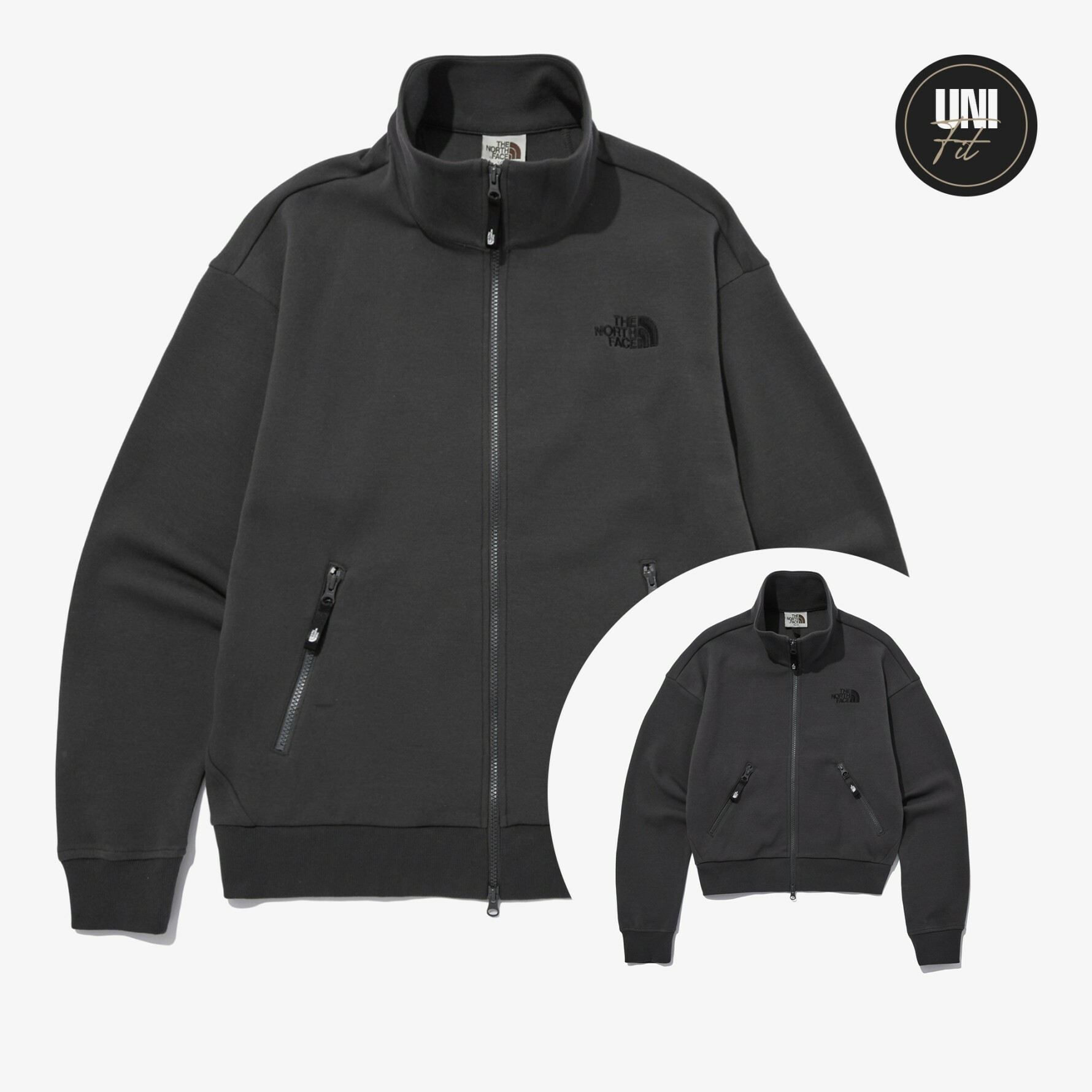 THE NORTH FACE 白標 WINTER RUN 訓練 慢跑 外套 夾克 深灰 NJ5JN50K