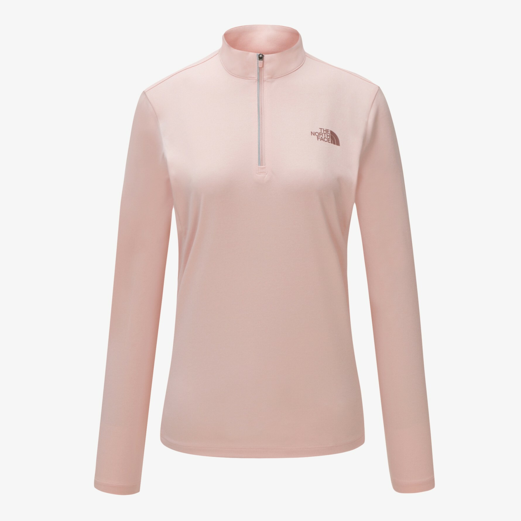 THE NORTH FACE FALL L/S ZIP TEE 女 運動 訓練 長袖 粉 NT7LN80D