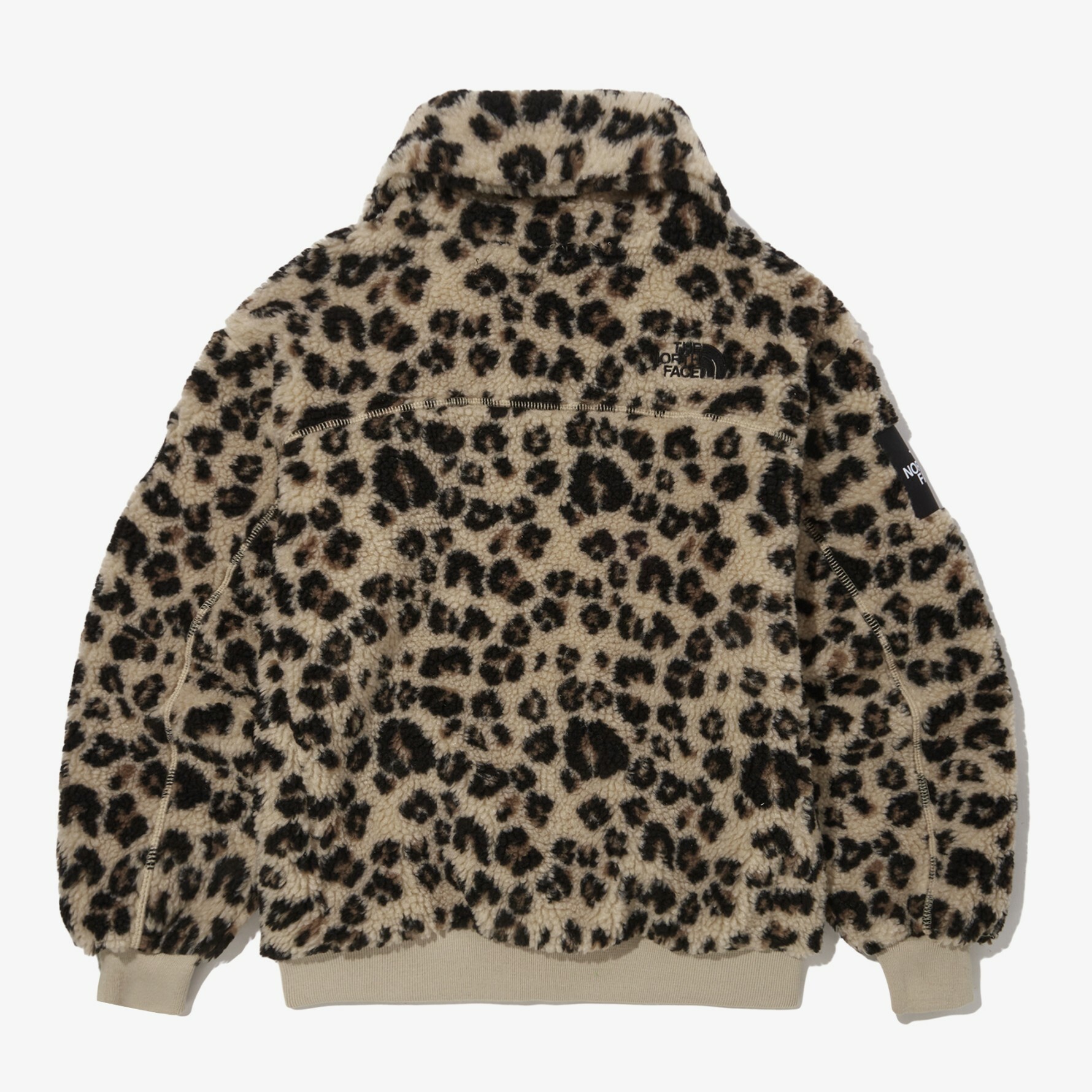 THE NORTH FACE 白標 女 NOVELTY RIMO 抓毛絨 外套 豹紋 NJ4FN80L