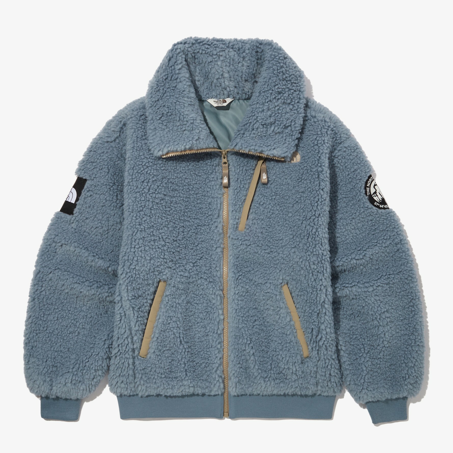 THE NORTH FACE 白標女NOVELTY RIMO 抓毛絨外套藍NJ4FN80K