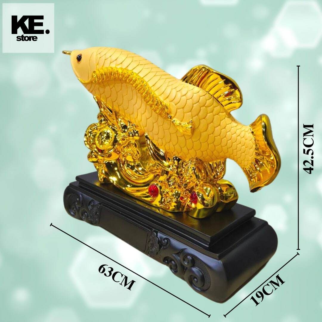 Golden Arowana Statue B7-B ( Sand Gold )
