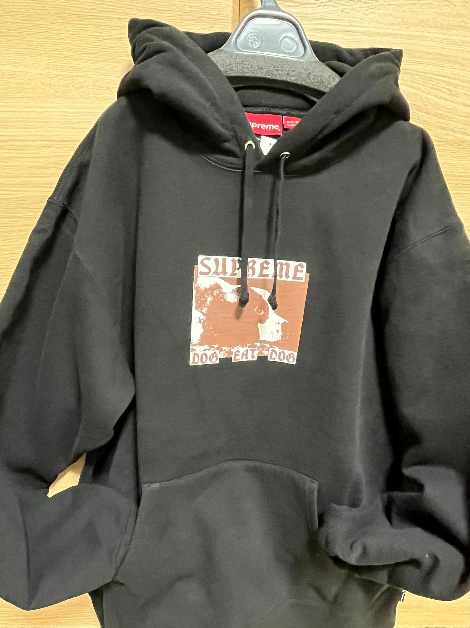 Supreme 黑色 GOD PRINT  Hoodie