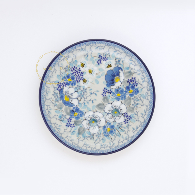 圓平盤-Ø15.5cm-皎潔淡藍