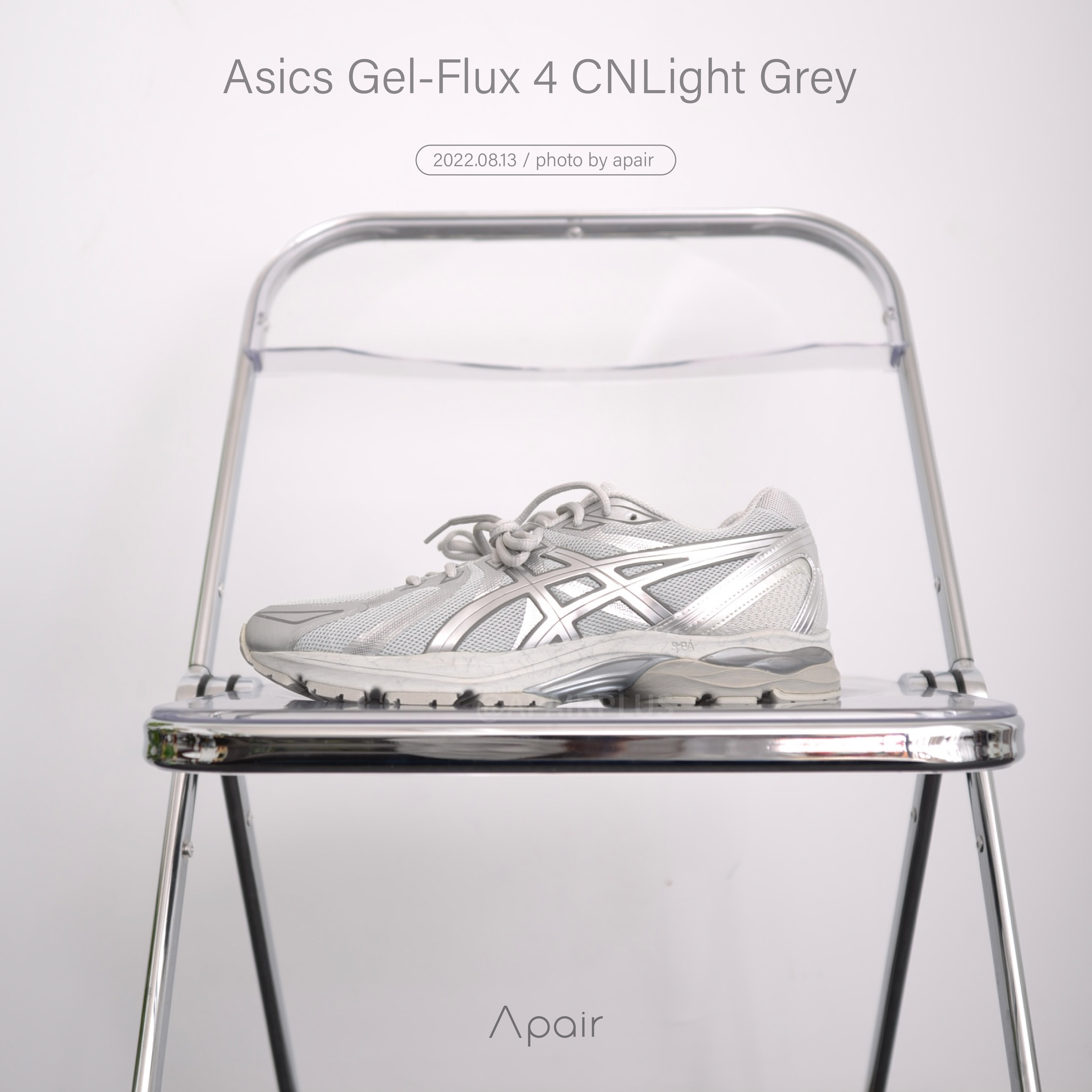 【APAIR】預購 Asics Gel-Flux 4 CN "light grey" 灰銀 男1011B646-020 女1012B646-020
