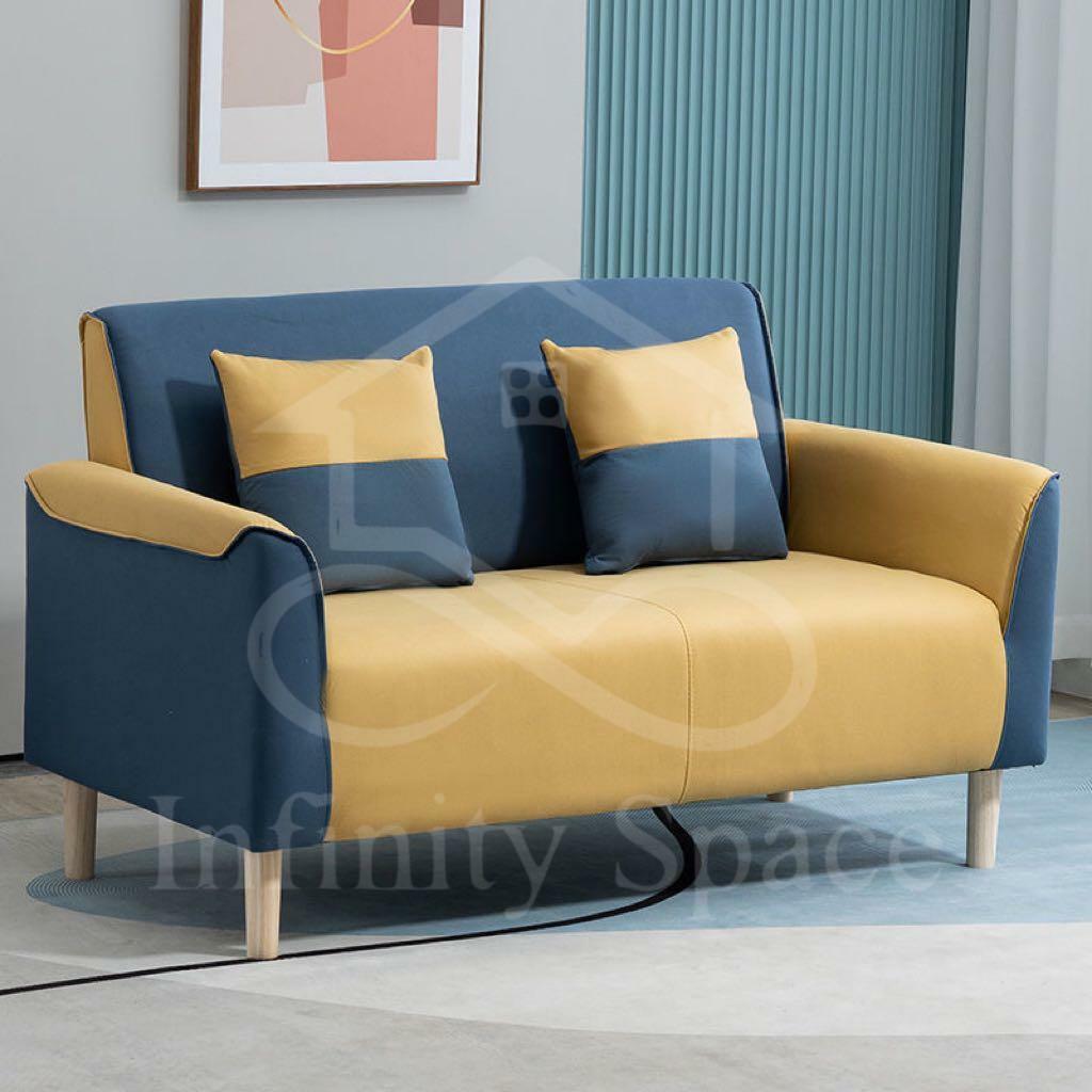 D4559 科技布拼色梳化