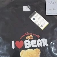 [S] ADLV I LOVE TEDDY BEAR SHORT SLEEVE T-SHIRT,BLACK, ADLV22SS-SSAILT-BLK (SAV73)