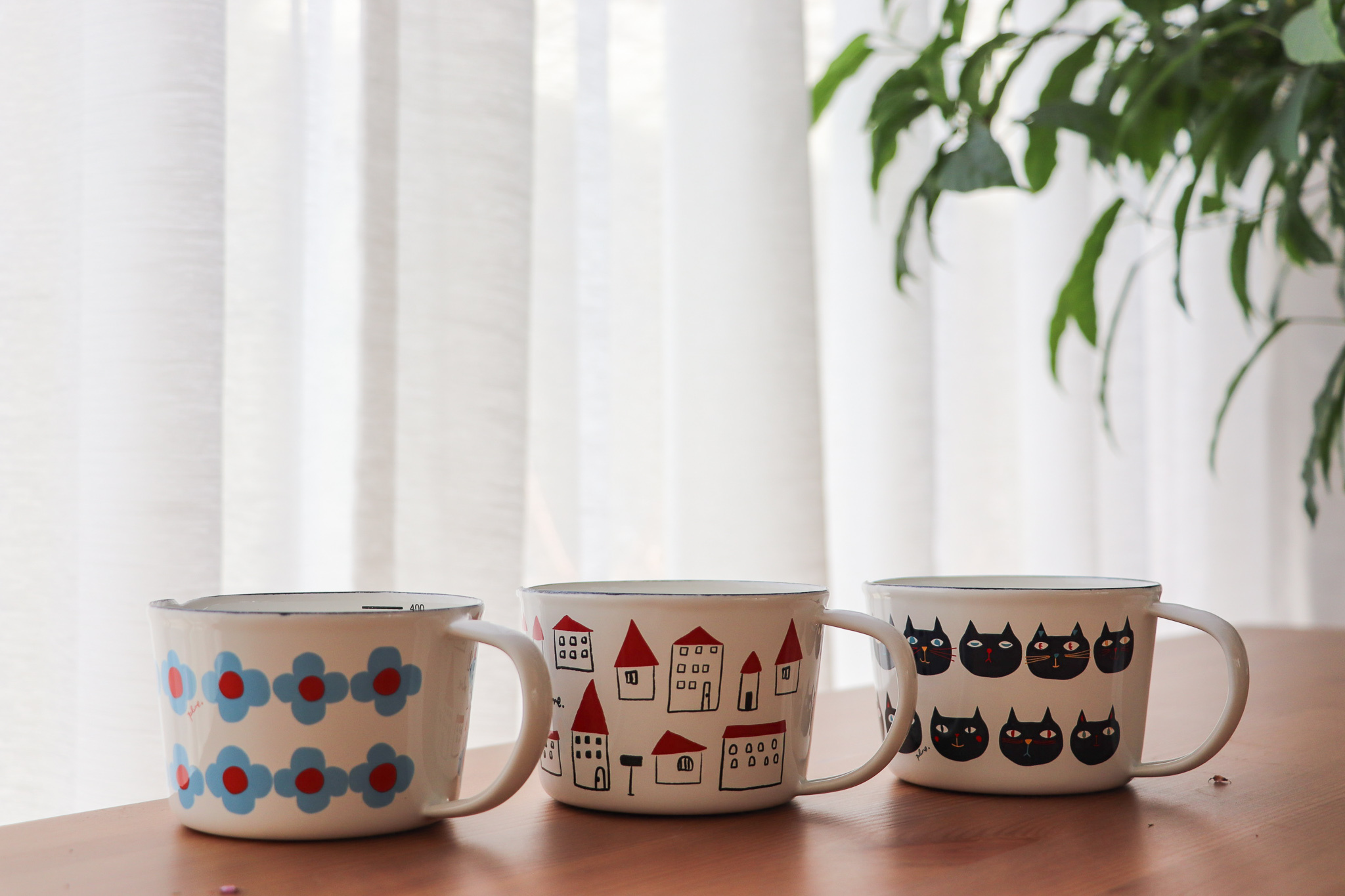 Plune北歐風 琺瑯量杯