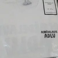 [S] ADLV LOGOPLAY MARKER BASIC LOGO SHORT SLEEVE T-SHIRT,WHITE/BLACK, ADLV21SS-SSLMKB-WBK (SAV80)