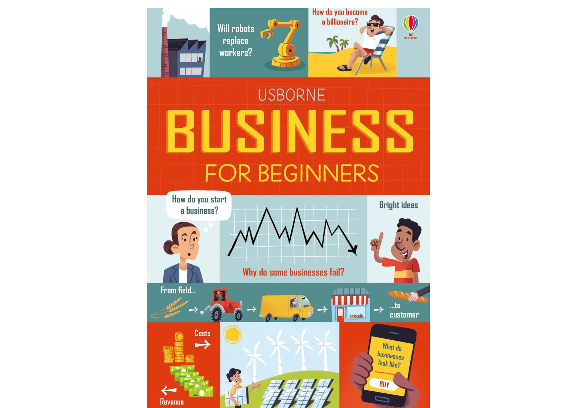 Usborne> Business for Beginners 精裝書英文童書