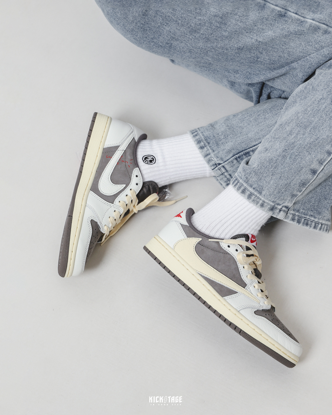 <連線代購商品>TRAVIS SCOTT x  AIR JORDAN 1 LOW Reverse Mocha 反轉摩卡 倒勾 低筒休閒鞋【DM7866-162】AJ1TS