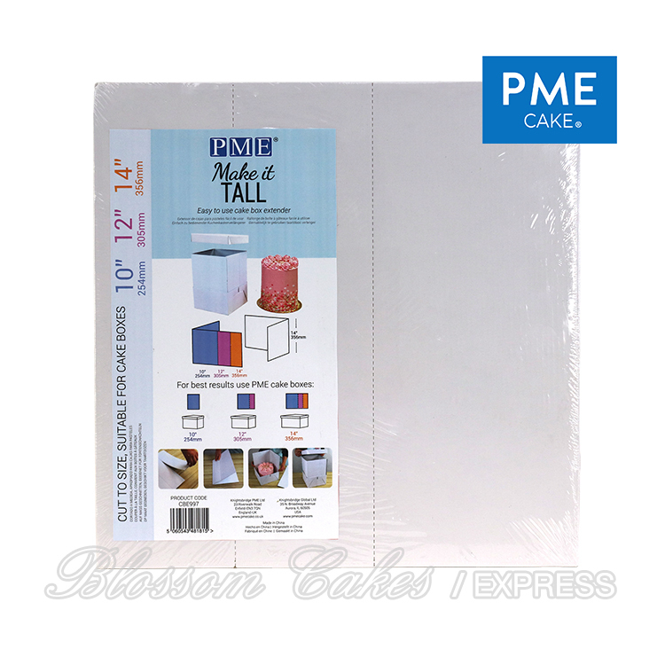 PME Make-It-Tall Cake Box Extender (for 10, 12 or 14-inch Sizes), Pack of 3