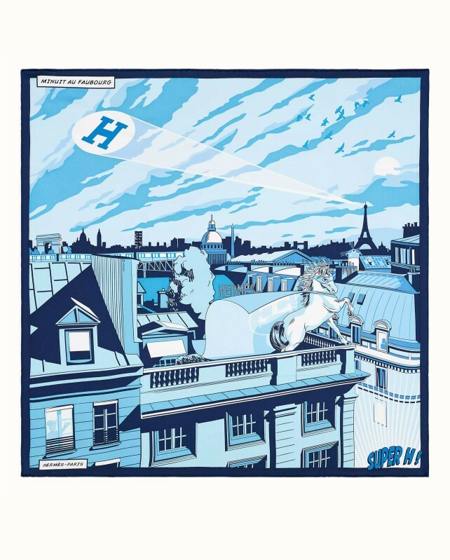 Scarf 100% soie 70 x 70cm