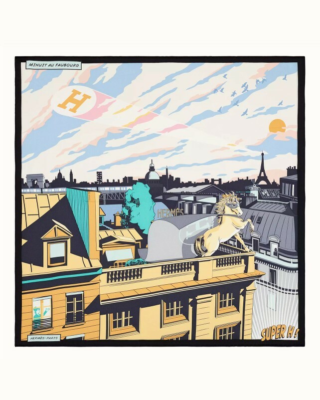 Scarf 100% soie 70 x 70cm